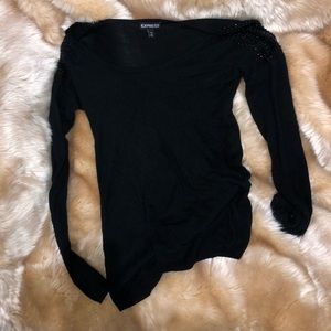 Long sleeve rhinestone sweater express